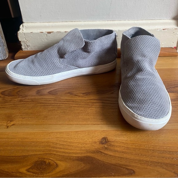 Dolce Vita Grey Suede Xenia High Top Sneakers - Picture 2 of 7